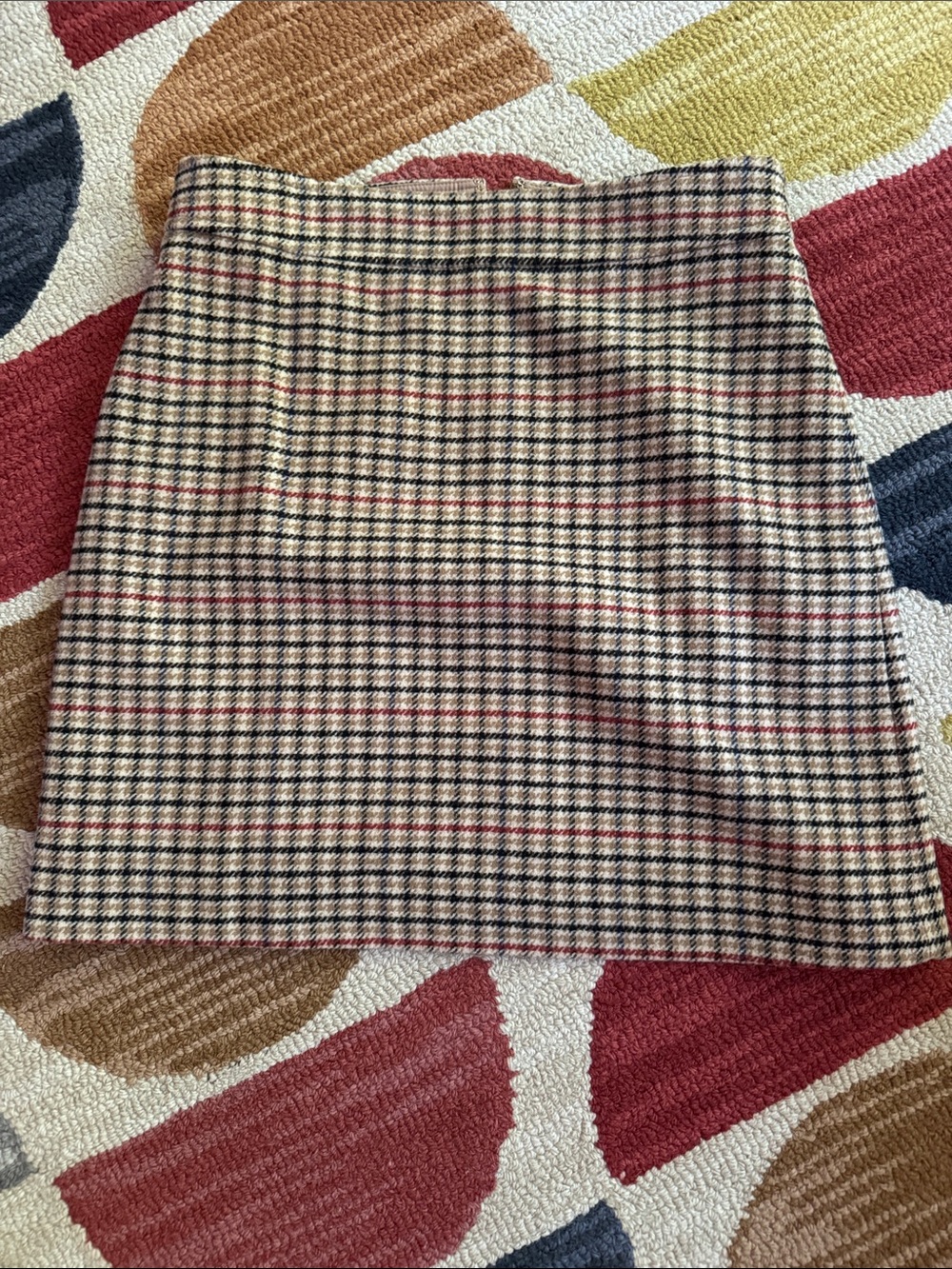 J.crew plaid wool skirt, size 8